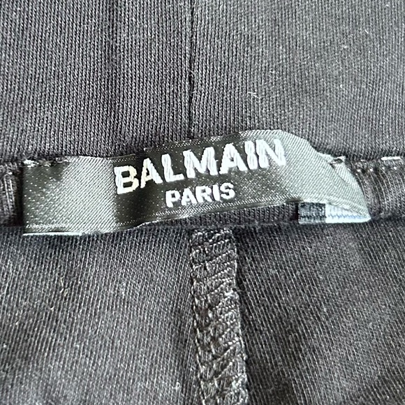 BALMAIN Paris Logo Print Bermuda Shorts - Picture 4 of 5
